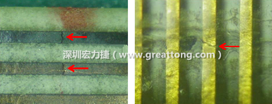 如果擔(dān)心這個(gè)方法可能對(duì)弄斷銅箔線路，也可以試著將銅箔線路旁沒(méi)有銅箔的位置切開，然后試著撕開剝離外層護(hù)膜(cover film)，達(dá)到相同的目的