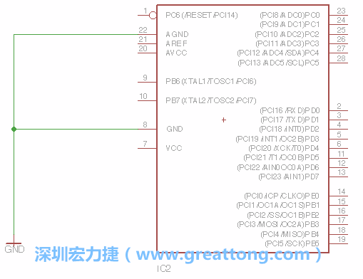排針的用途是連接微控制器的輸出和輸入，它提供了一個平臺給焊線和針腳。