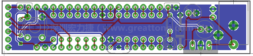 以上就是布線的所有步驟了。接下來就只剩下絲?。╯ilk-screen）、建立Gerber檔跟drill檔和送去印刷電路板廠制作的步驟。