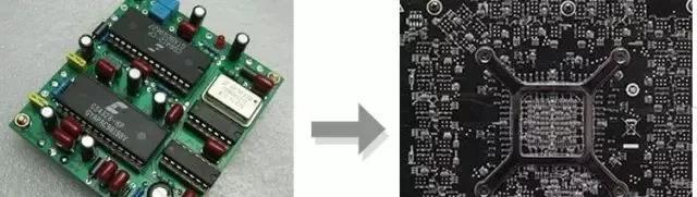 PCBA元器件由大變小，由稀疏到密集的變化趨勢