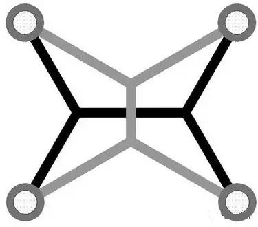灰色Steiner樹(shù)不是最優(yōu)的，但黑色Steiner樹(shù)是最優(yōu)的。